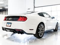 awe tuning 18-22 ford mustang gt (s550) cat-back exhaust - track edition (quad diamond black tips) 3020-43072