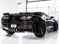 awe tuning 14-19 chevy corvette c7 z06/zr1 (w/o afm) track edition axle-back exhaust w/chrome tips 3020-42073