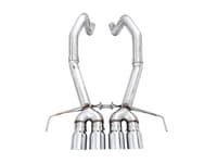 awe tuning 14-19 chevy corvette c7 z06/zr1 (w/o afm) track edition axle-back exhaust w/chrome tips 3020-42073