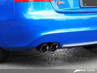 awe tuning 08-12 audi b8 s5 4.2l track edition exhaust system - diamond black tips 3020-43014