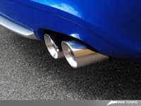 awe tuning 08-12 audi b8 s5 4.2l track edition exhaust system - polished silver tips 3020-42014