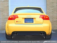 awe tuning 07-08 audi b7 rs4 track edition exhaust - polished silver tips 3020-42018