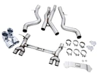 awe tuning 15-20 bmw f8x m3/m4 track edition catback exhaust - chrome silver tips 3020-42082
