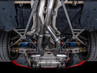 awe tuning 15-20 bmw f8x m3/m4 track edition catback exhaust - chrome silver tips 3020-42082