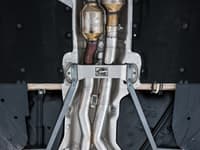 awe tuning 15-20 bmw f8x m3/m4 track edition catback exhaust - diamond black tips 3020-43087