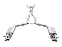 awe tuning 19-20 mercedes-benz c63/s amg sedan (w205) w/dpe switchpath exhaust system - no tips 3025-11006
