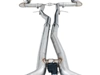 awe tuning 19-20 mercedes-benz c63 amg coupe (w205) switchpath cat-back exhaust - no tips 3025-11005