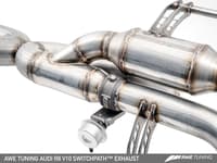 awe tuning 14-15 audi r8 v10 coupe switchpath exhaust 3025-31020