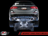 awe tuning 18-20 mercedes-benz w213 amg e63/s sedan/wagon switchpath exhaust system - for non-dpe cars 3025-31046