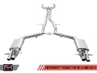 awe tuning 18-20 mercedes-benz w213 amg e63/s sedan/wagon switchpath exhaust system - for non-dpe cars 3025-31046