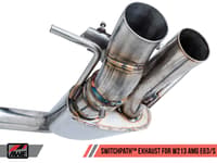 awe tuning 18-20 mercedes-benz w213 amg e63/s sedan/wagon switchpath exhaust system - for non-dpe cars 3025-31046