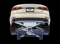 awe tuning audi 17-18 b9 a4 switchpath exhaust dual outlet - chrome silver tips (includes dp and remote) 3025-32014