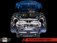 awe tuning 10-19 porsche 991 gt3 / rs switchpath exhaust - chrome silver tips 3025-32016