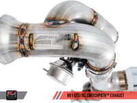 awe tuning 10-19 porsche 991 gt3 / rs switchpath exhaust - diamond black tips 3025-33016