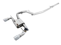 awe tuning 16-18 ford focus rs switchpath cat-back exhaust - diamond black tips 3025-33024