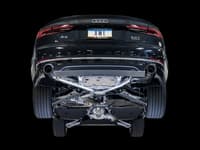 awe tuning 18 audi b9 a5 switchpath exhaust dual outlet - diamond black tips (includes dp and remote) 3025-33026