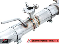 awe tuning 17-21 audi tt rs 2.5l turbo coupe 8s/mk3 switchpath exhaust w/diamond black rs-style tips 3025-33032