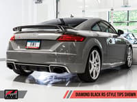 awe tuning 17-21 audi tt rs 2.5l turbo coupe 8s/mk3 switchpath exhaust w/diamond black rs-style tips 3025-33032