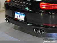 awe tuning 12-16 porsche 991 switchpath exhaust for pse cars chrome silver tips 3025-42010