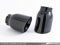 awe tuning 12-16 porsche 991 switchpath exhaust for non-pse cars diamond black tips 3025-43014