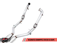 awe tuning 18-22 audi b9 s5 sportback resonated switchpath exhaust - black tips (90mm) 3025-43062