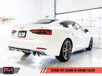awe 18-22 audi b9 s5 sportback 3.0t switchpath exhaust (res. for perf. catalyst) 102mm chrome silver tips 3025-42060