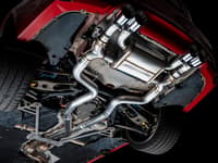 awe tuning 15-20 bmw f8x m3/m4 switchpath catback exhaust - diamond black tips 3025-43074