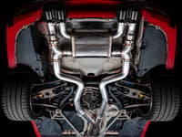awe tuning 15-20 bmw f8x m3/m4 switchpath catback exhaust - diamond black tips 3025-43074
