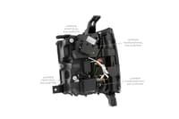 morimoto xb led headlights: chevrolet silverado hd (15-19) (pair / asm) lf541