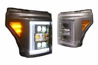 morimoto xb hybrid led headlights: ford super duty (11-16) (pair / asm) lf553
