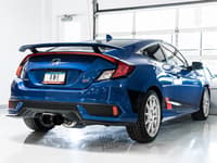 awe tuning 17-20 honda civic si 10th gen 1.5l turbo dual-to-triple tip conversion kit - diamond black tip 3810-53020