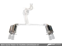 awe tuning 13-17 audi b8.5 s4/s5 3.0t track to touring edition conversion kit (for kits w/102mm tips) 3815-41010