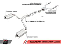 awe tuning 15-18 mercedes-benz w205 c43 / c450 / c400 track-to-touring conversion kit 3815-11012