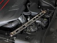 afe control 304 stainless steel front suspension strut brace raw - toyota gr supra (a90) 20-22 450-721003-a