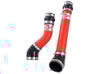 afe bladerunner intercooler tubes hot & cold side 3.5in 94-02 dodge diesel trucks l6-5.9l (td) - red 46-20064-r