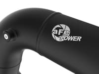 afe 08-10 ford trucks v8-6.4l (td) bladerunner 3 in aluminum hot charge pipe - black 46-20079-b