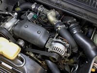 afe bladerunner intercoolers i/c tube 3in hot/cold ford f-250/f-350 99-03 v8-7.3l - black 46-20094-b