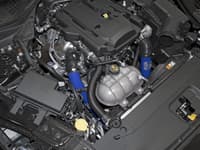 afe bladerunner intercoolers i/c (hot side) - blue 15-21 ford mustang l4-2.3l (t) 46-20258-l