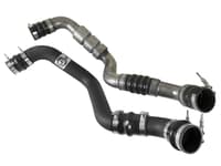 afe bladerunner intercooler tube hot side 3in 17-19 gm diesel trucks v8-6.6l (td) l5p - black 46-20338-b