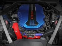 afe 18-22 kia/genesis singer/g70 v6-3.3l bladerunner alum hot/cold charge pipe kit red 46-20504-r