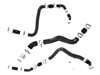 afe bladerunner 21-22 ford f-150 ecoboost v6-3.5l(tt) aluminum hot and cold charge pipe kit black 46-20514-b