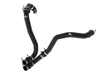 afe 21-22 ford f-150/raptor v6-3.5l (tt) bladerunner 2.5in aluminum hot charge pipe black 46-20518-b