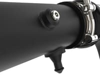 afe 21-22 ford f-150/raptor v6-3.5l (tt) bladerunner 2.5in aluminum hot charge pipe black 46-20518-b