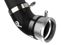 afe 21+ ford f-150 v6-3.5l (tt) bladerunner 3in to 3.5in aluminum cold charge pipe black 46-20519-b