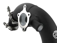 afe power 21-22 ford bronco l4-2.3l (t) bladerunner 3 in aluminum hot charge pipe black 46-20578-b
