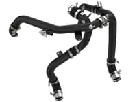afe 21-22 ford bronco ecoboost v6-2.7ltt bladerunner alum hot & cold charge pipe kit - black 46-20584-b