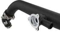 afe 21-22 ford bronco ecoboost v6-2.7ltt bladerunner alum hot & cold charge pipe kit - black 46-20584-b