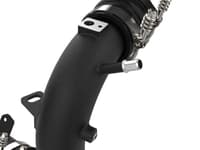 afe 21-22 ford bronco ecoboost v6-2.7ltt bladerunner alum hot & cold charge pipe kit - black 46-20584-b