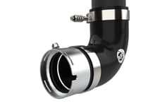 afe 21-22 ford bronco ecoboost v6-2.7ltt bladerunner alum hot charge pipe - black 46-20588-b