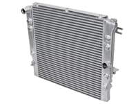 afe bladerunner gt series bar and plate radiator w/ black hoses 12-18 jeep wrangler (jk) v6 3.6l 46-50012-b